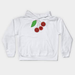 Patchwork Cherry Kids Hoodie